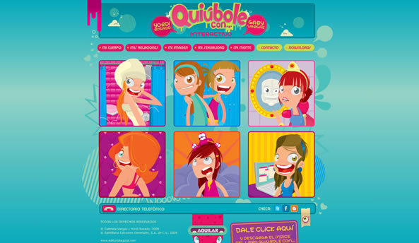 Quiubole web design